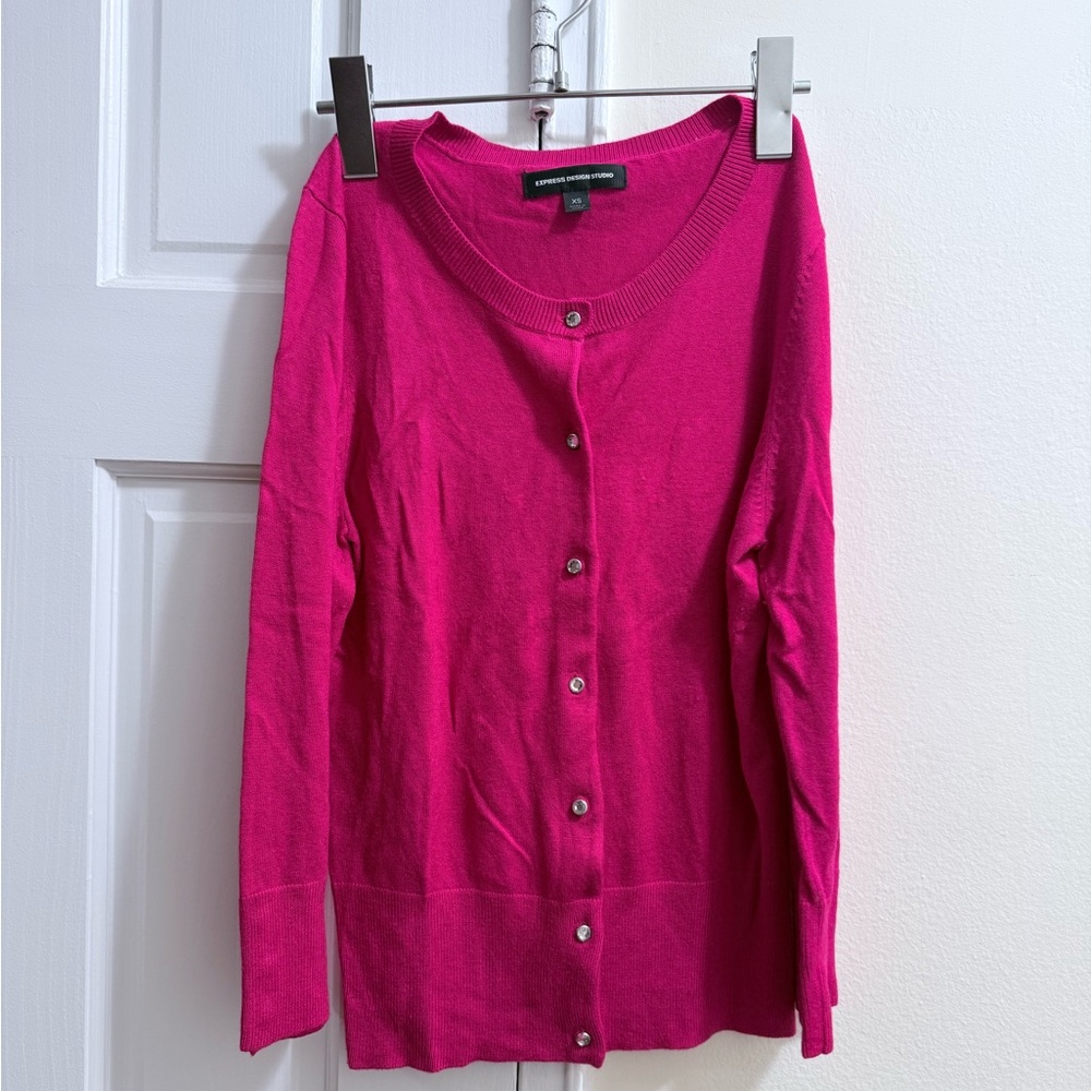 Express Fuchsia Knit Top